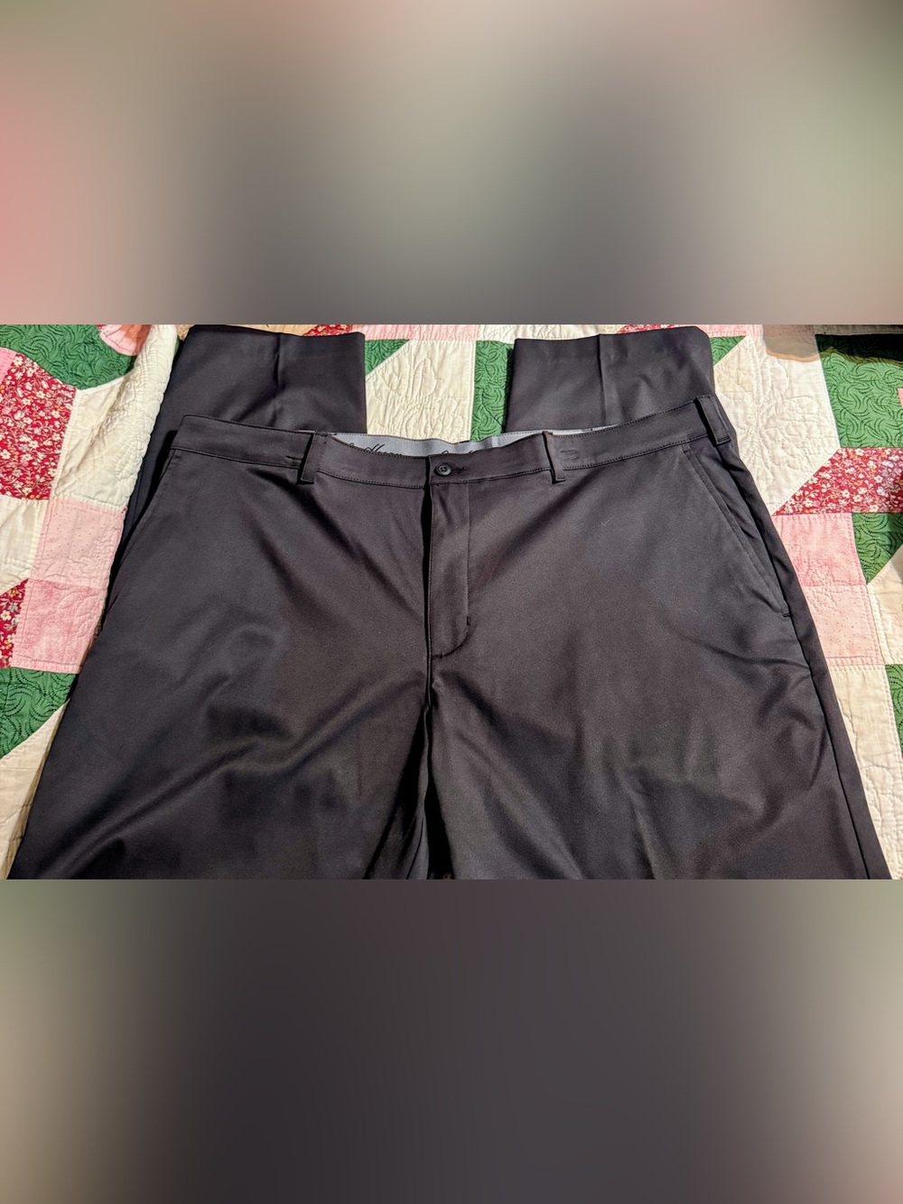 Hogan Black Men's Dress Pants with Branded Waistband size 42/30